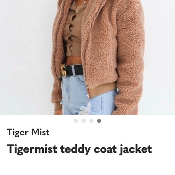 Tiger Mist Tan Sherpa Jacket - Picture 7 of 9
